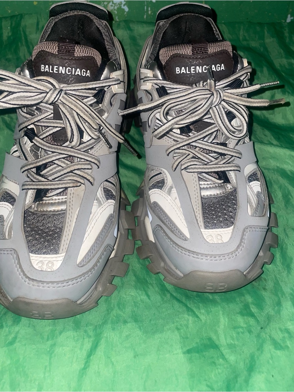 Balenciaga Track Runners Grey/Sliver/Size 8 Men’s